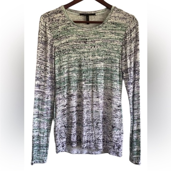 EUC BCBGMAXAZRIA Women's Agda Long Sleeve Crew Neck Top - Picture 5 of 7